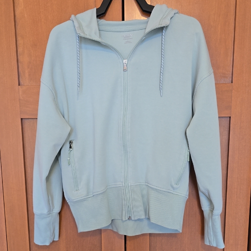Old Navy Light Green Zip-Up Hoodie